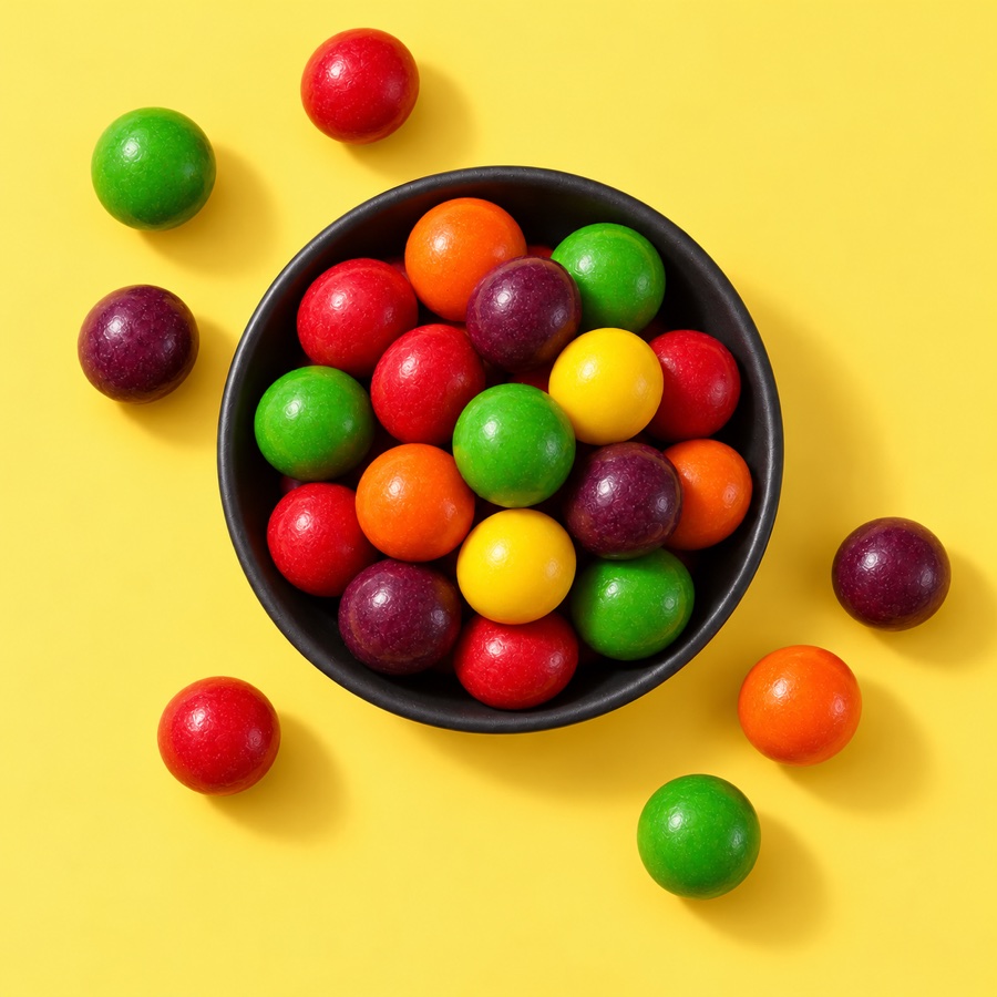 Skittles enchilados — antes